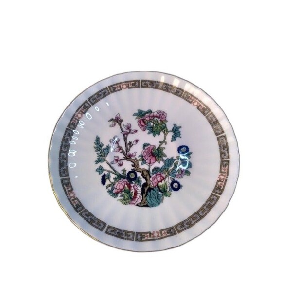 Duchess Bone China England Indian Tree Tea Cup Saucer Scalloped Gold Trim - Picture 2 of 10